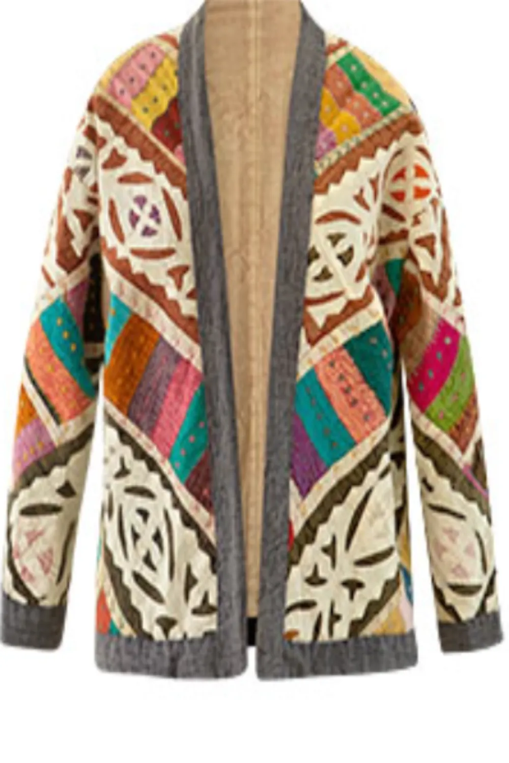 One of a Kind Cutwork Kantha Jacket (Final Sale) sold by Curio product image thumbnail 2