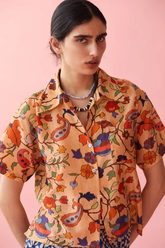 Lilo Gardenia Shirt (Final Sale) sold by Curio