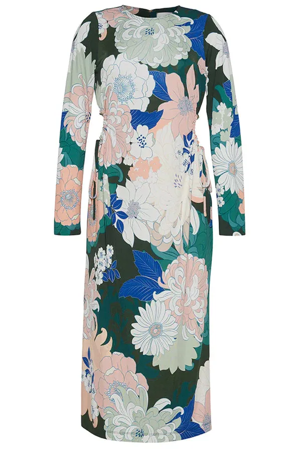 Celeste Dress Green Retro Dahlia (Final Sale) sold by Curio product image thumbnail 4