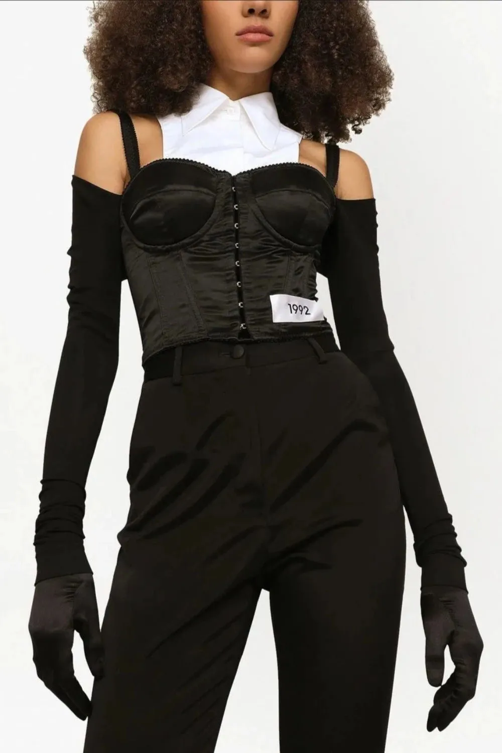 Kim Dolce & Gabbana Jersey Satin and Poplin Corset top (Final Sale) sold by Curio product image thumbnail 4