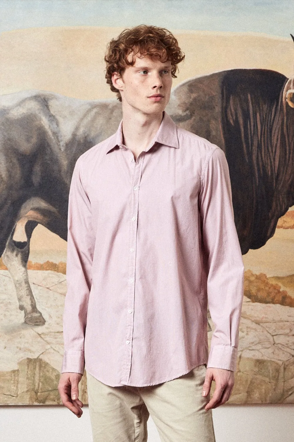 Genova Shirt Calce Red Stripe (Final Sale) sold by Curio