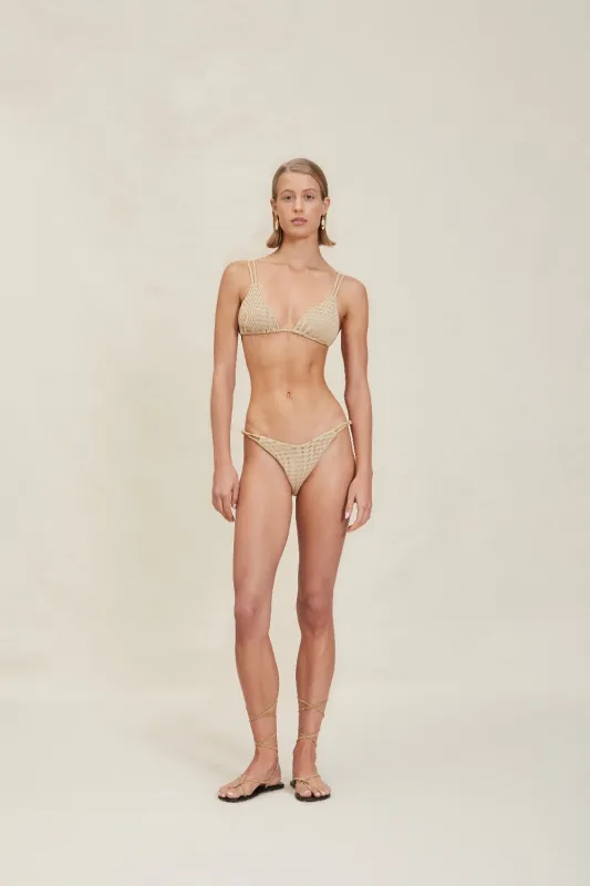 Clio Top Raffia (Final Sale) sold by Curio