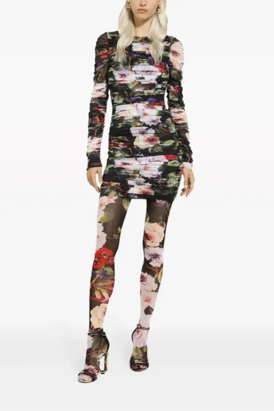 Long Sleeve Black Floral Dress (Final Sale) sold by Curio