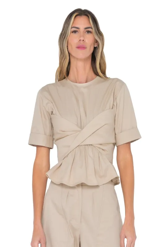 Naia Top Light Beige (Final Sale) sold by Curio