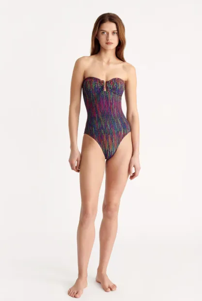 Halo Bustier One-Piece Chameleon Print (Final Sale) sold by Curio product image thumbnail 4
