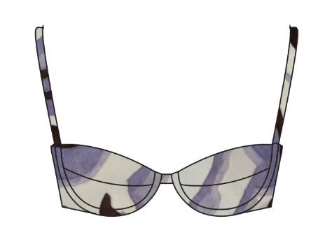 Cala Bikini Top Aeagan Sea (Final Sale) sold by Curio