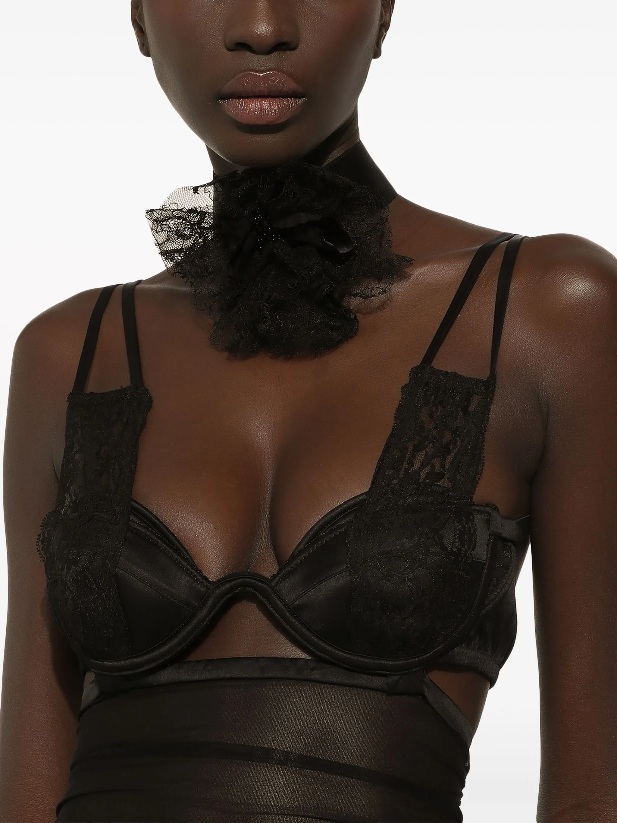 Tulle Calf Length Dress with Corset Details (Final Sale) sold by Curio product image thumbnail 4