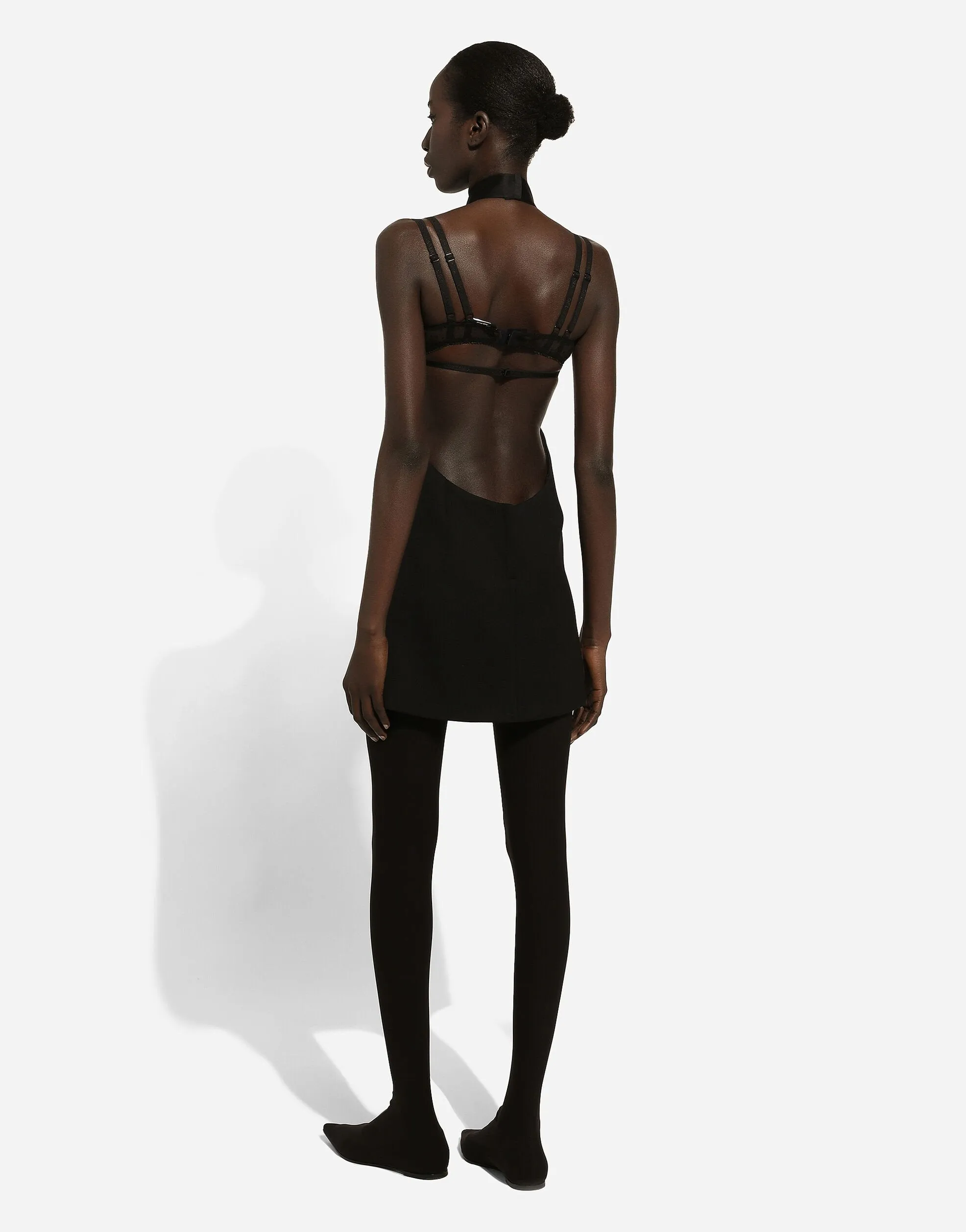 Short Woolen Dress with Rare Neckline (Final Sale) sold by Curio product image thumbnail 3