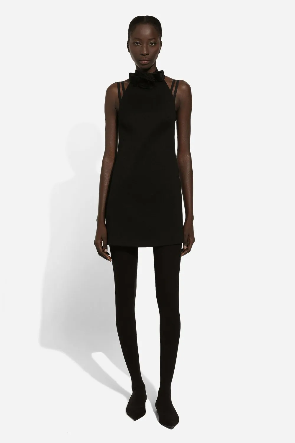 Short Woolen Dress with Rare Neckline (Final Sale) sold by Curio