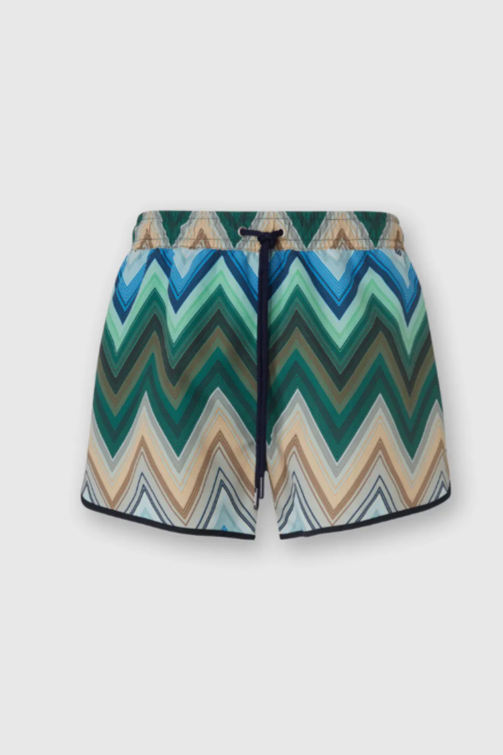 Swim Shorts with Macro Zigzag Print (Final Sale) sold by Curio