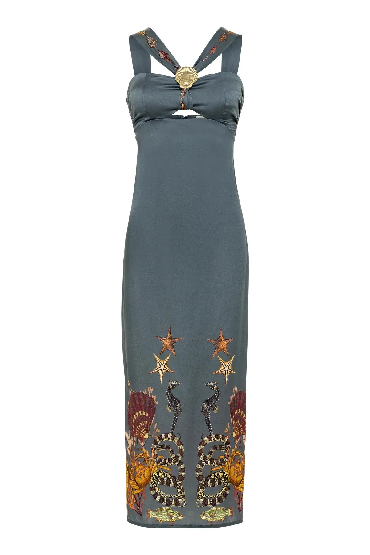 Rea Dress Gray Coral Reef (Final Sale) sold by Curio product image thumbnail 3