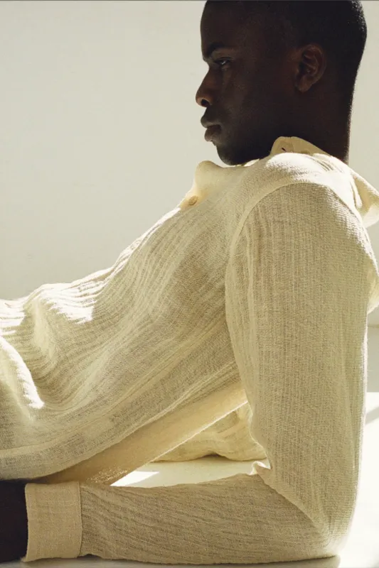 Dewas Linen Gauze Long Sleeve Shirt (Final Sale) sold by Curio