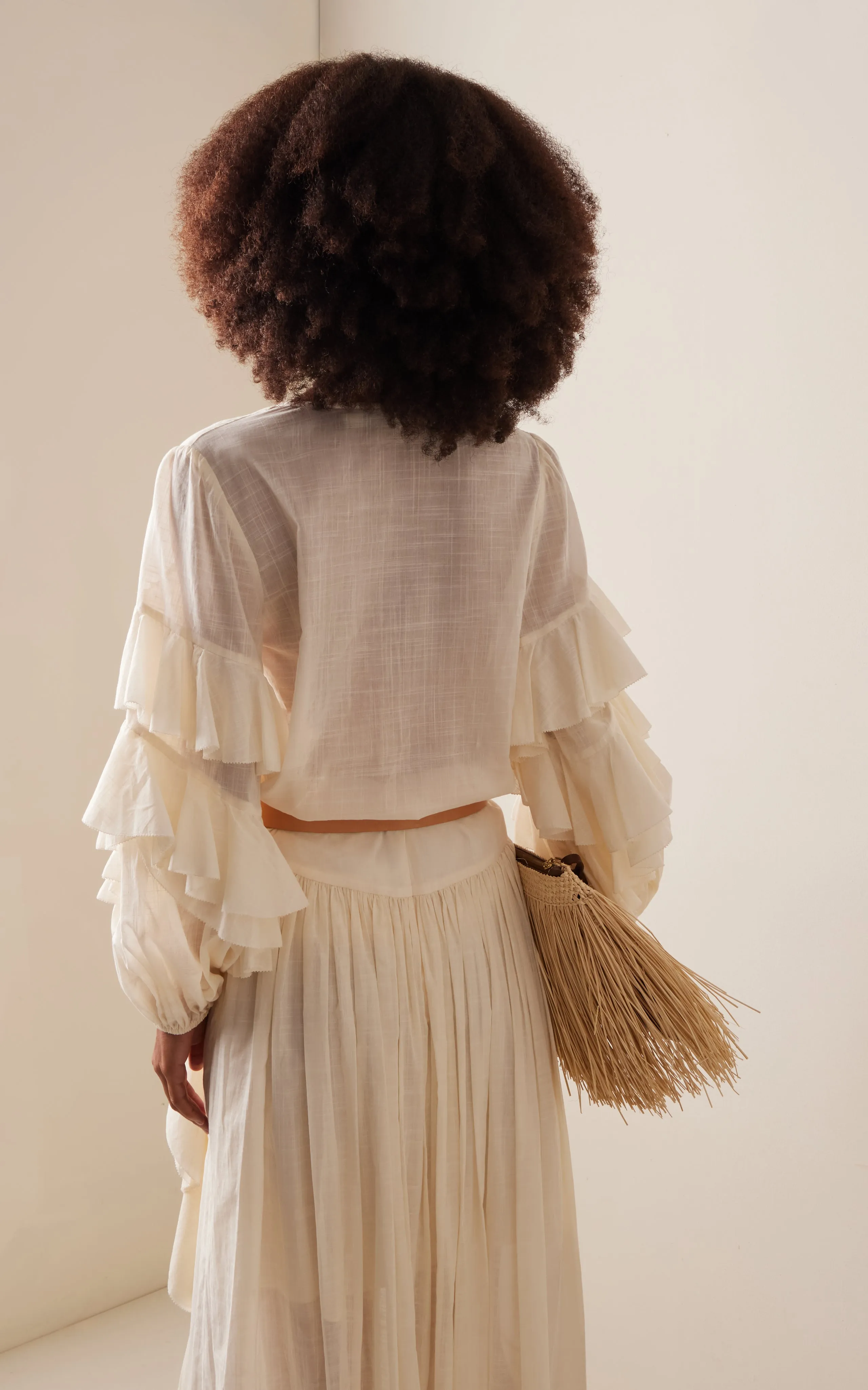 Acacia Ruffle Blouse Tea (Final Sale) sold by Curio product image thumbnail 3