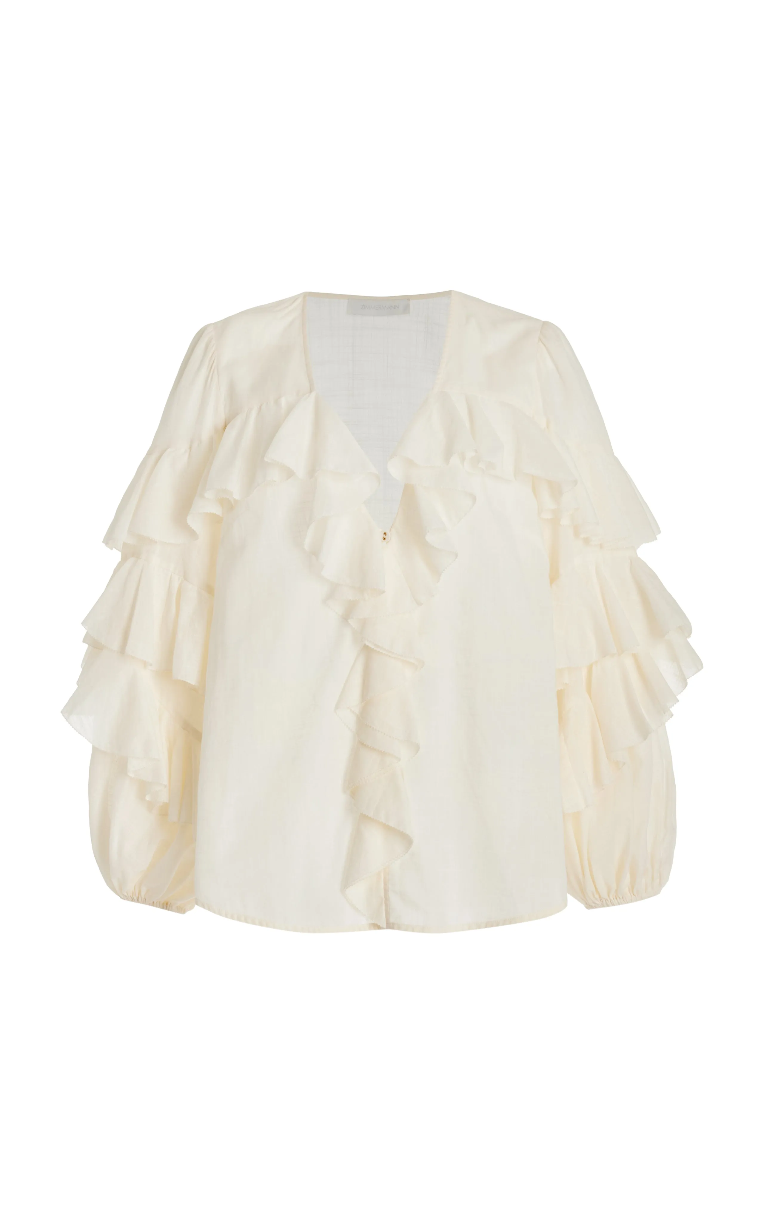 Acacia Ruffle Blouse Tea (Final Sale) sold by Curio product image thumbnail 4