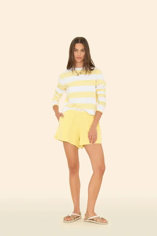 Shayne Sweatshort Canary Yellow (Final Sale) sold by Curio