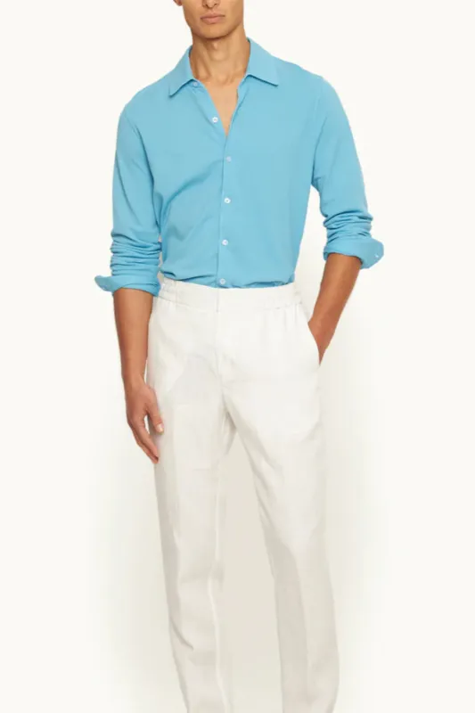 Giles Pique California Blue (Final Sale) sold by Curio