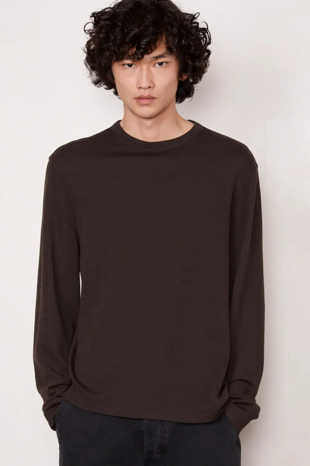 Benny LS T-Shirt Dark Coffee (Final Sale) sold by Curio