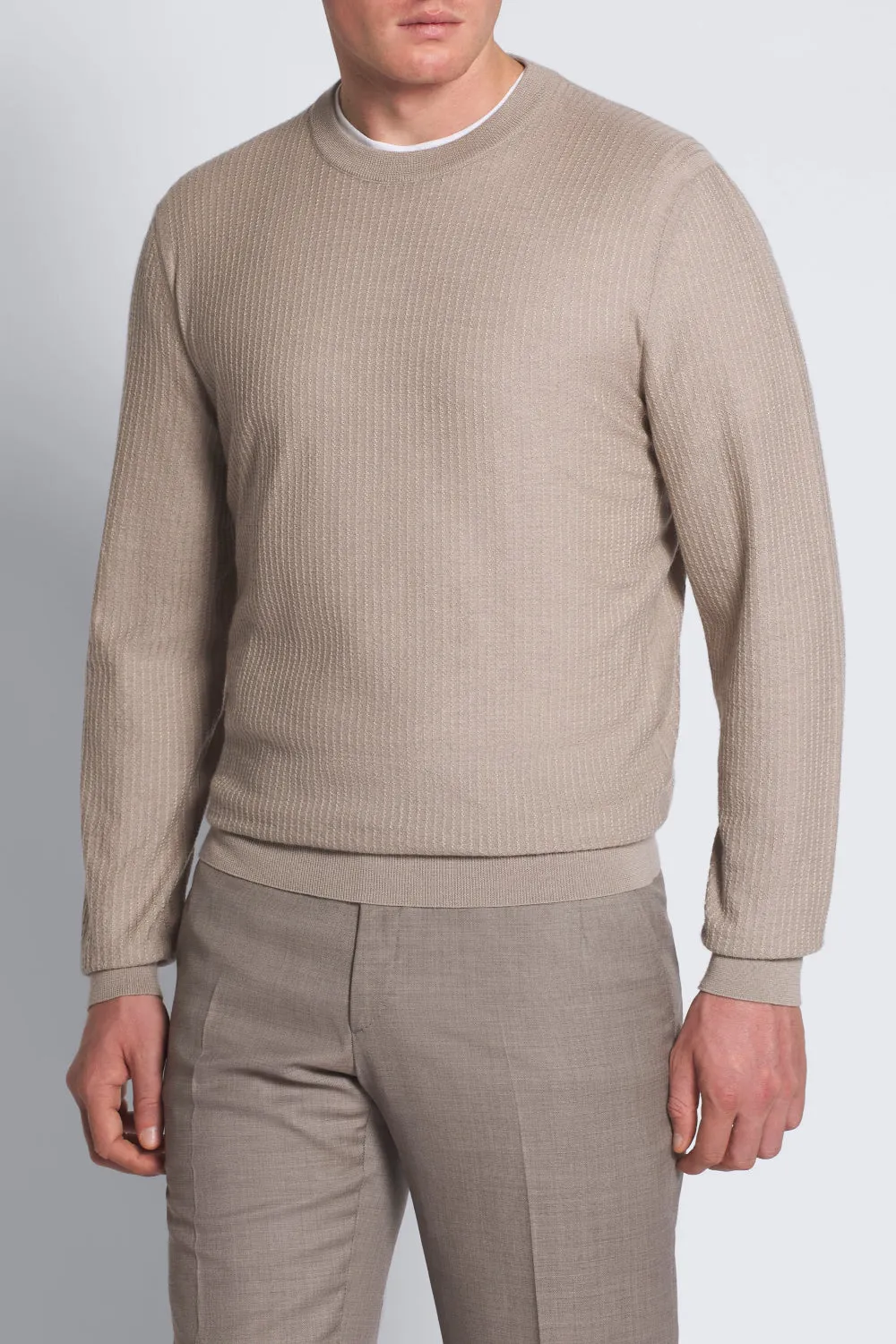 Crew Neck Sweater Beige (Final Sale) sold by Curio