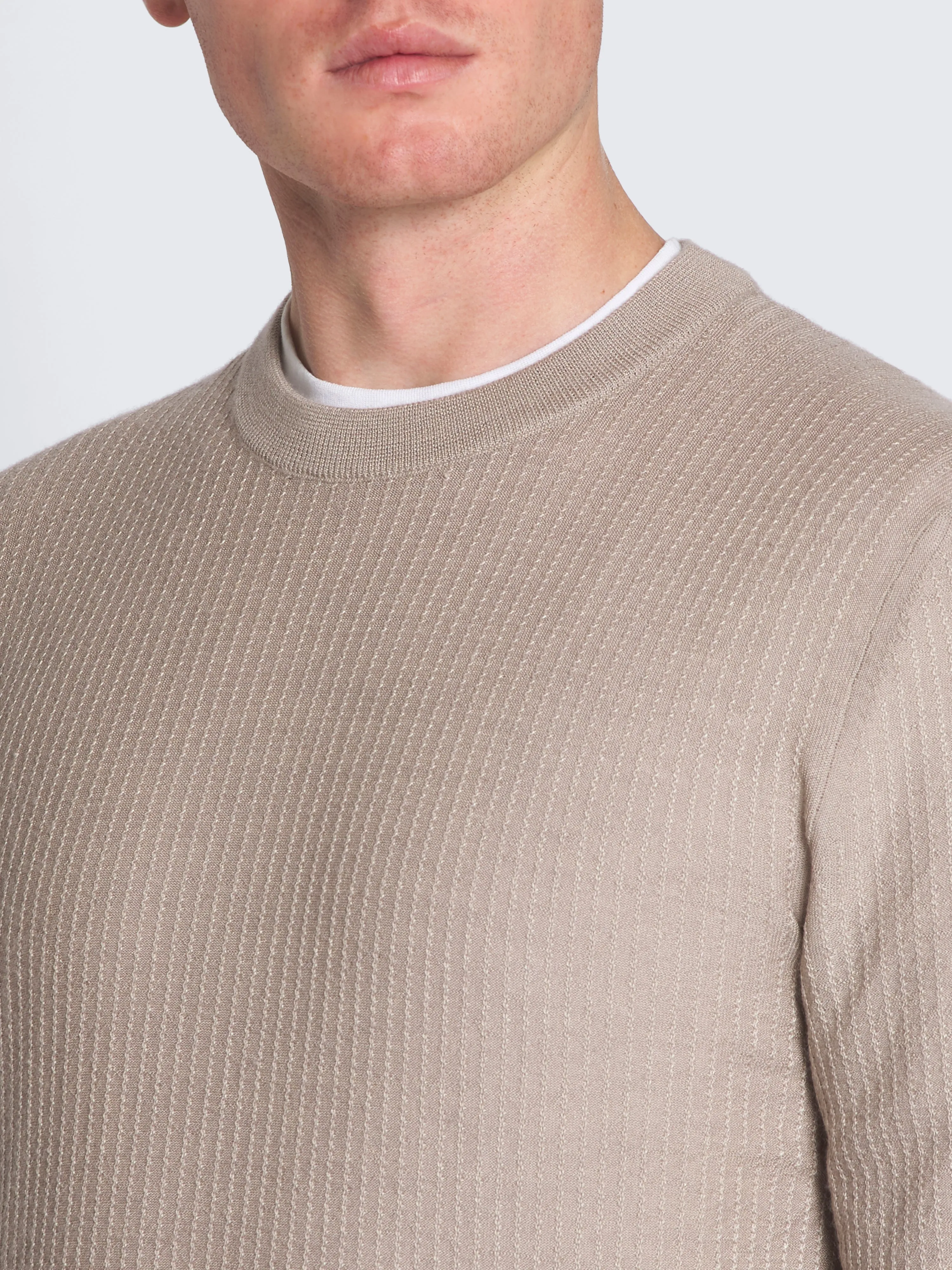 Crew Neck Sweater Beige (Final Sale) sold by Curio product image thumbnail 3