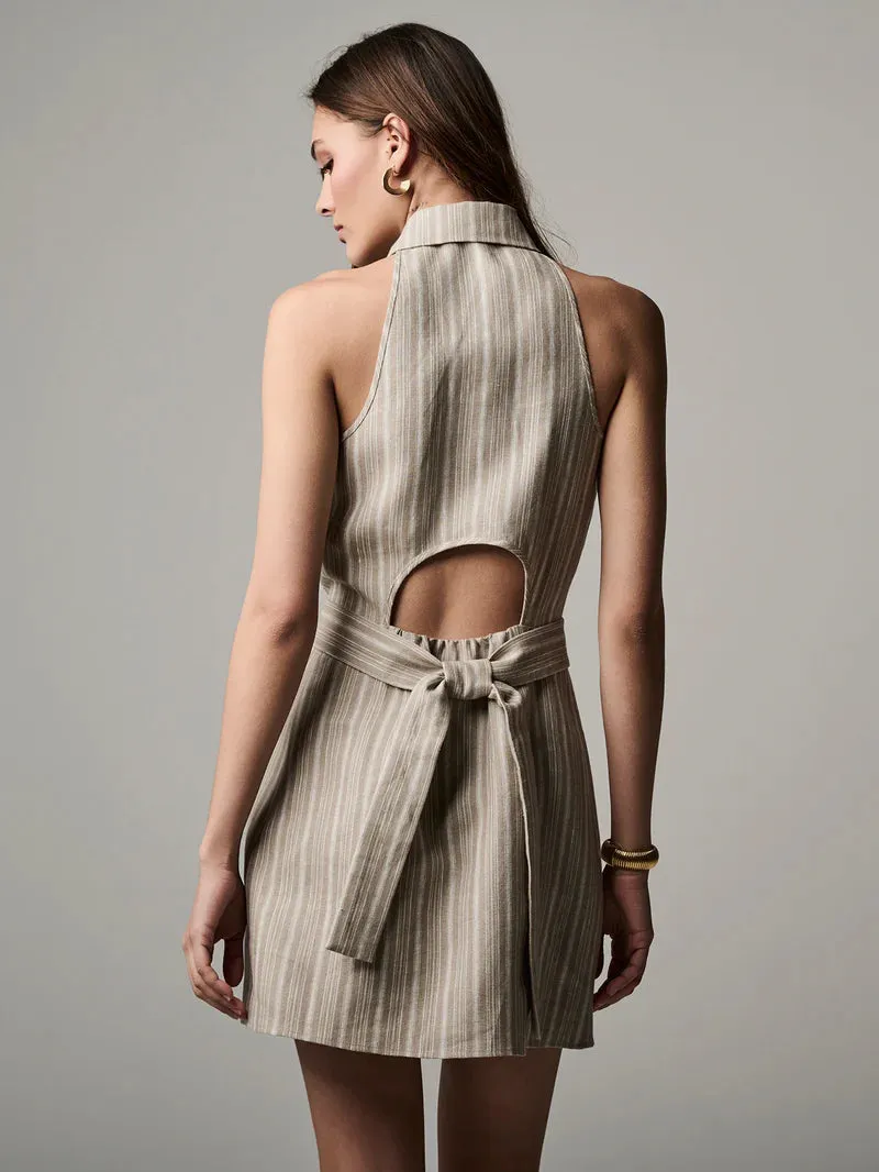 Domino Dress Tawny Stripe (Final Sale) sold by Curio product image thumbnail 2