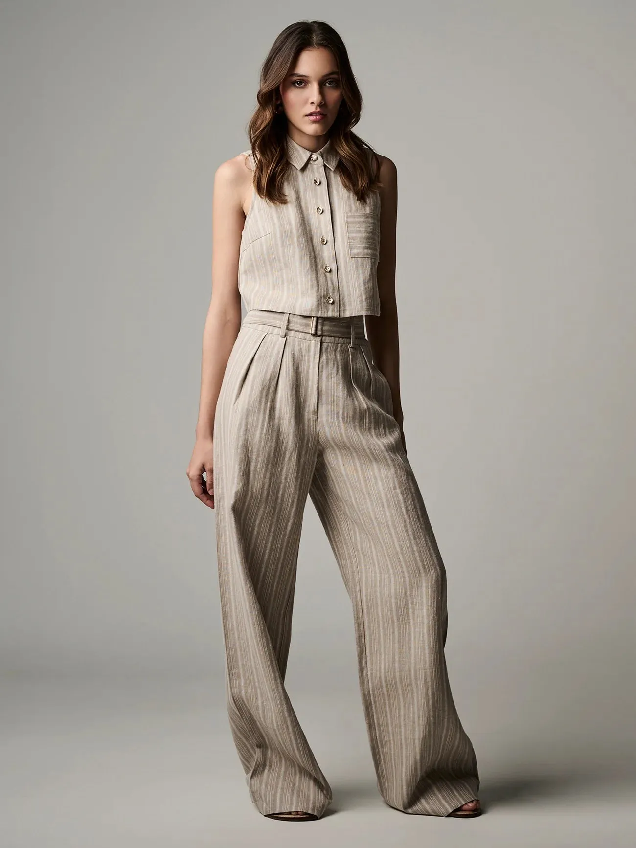Alina Pant Tawny Stripe (Final Sale) sold by Curio product image thumbnail 3