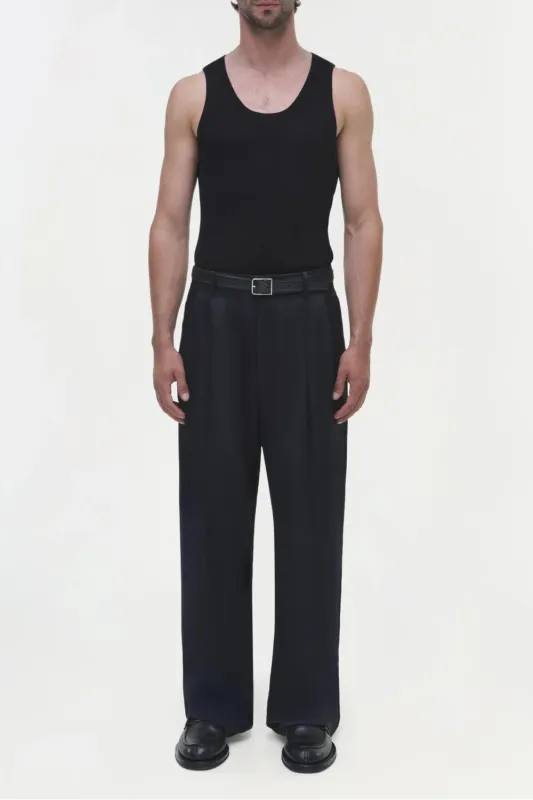 Wilson Wide Leg Pleated Trouser (Final Sale) made by Simkhai