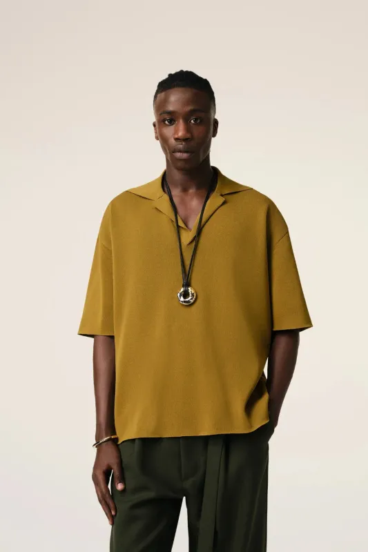 Havana Short Sleeve Polo (Final Sale) made by Ami