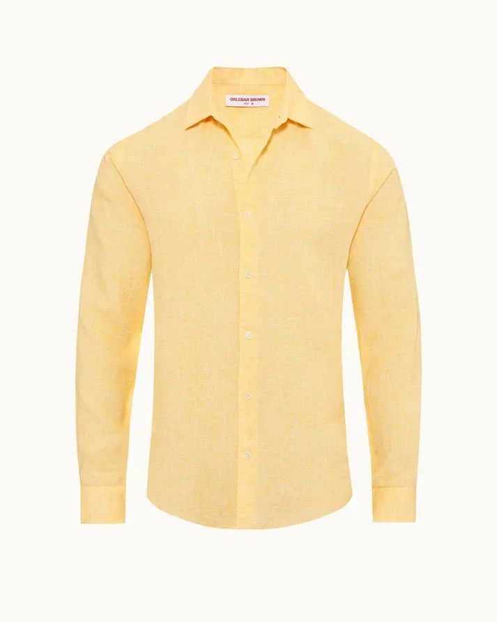 Giles Linen Shirt Toucan-White (Final Sale) sold by Curio product image thumbnail 3