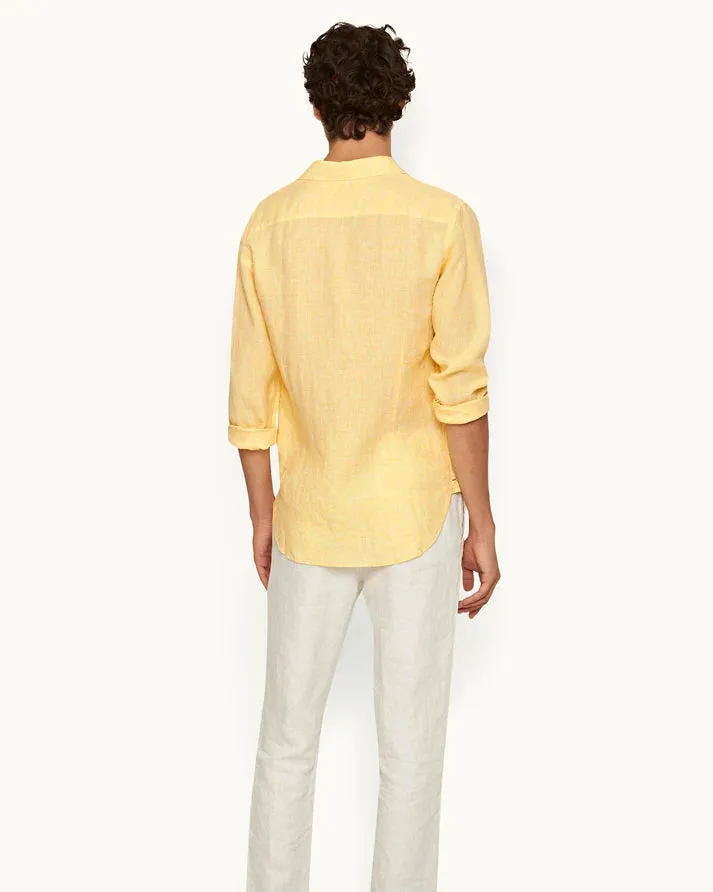 Giles Linen Shirt Toucan-White (Final Sale) sold by Curio product image thumbnail 2