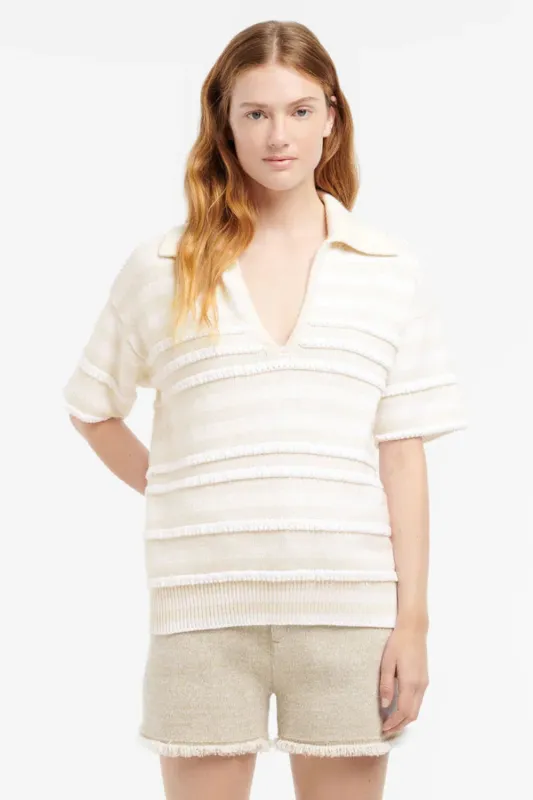SS Polo Pullover Ripple Stripe (Final Sale) sold by Curio