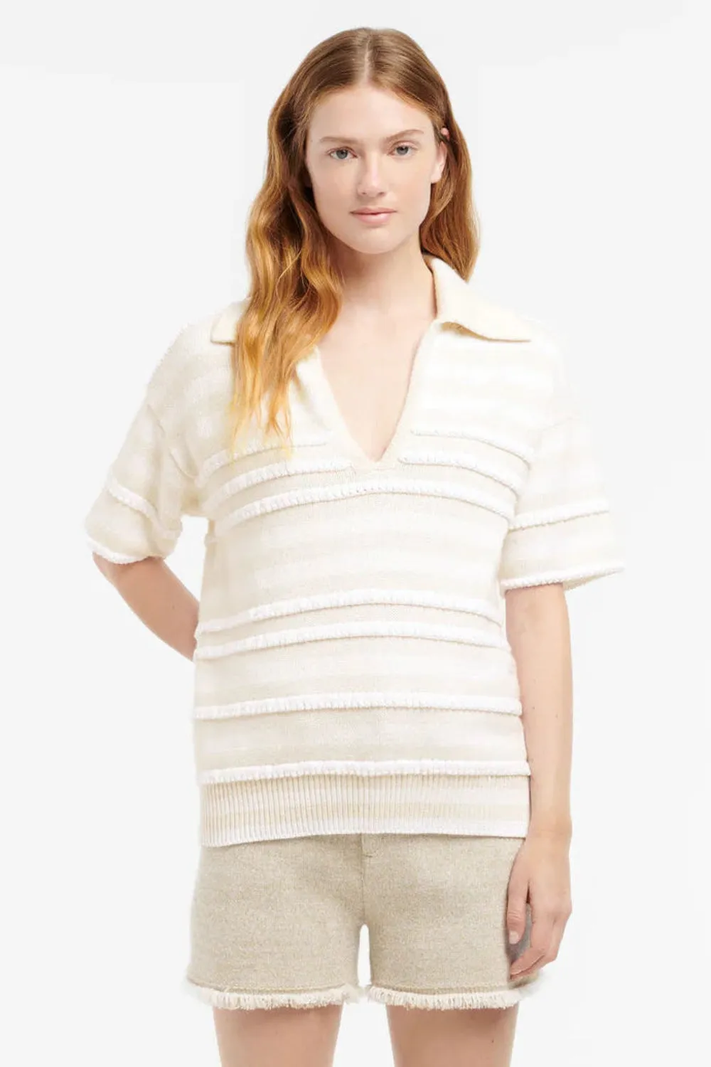 SS Polo Pullover Ripple Stripe (Final Sale) sold by Curio