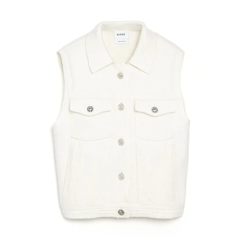 Oversized Sleeveless Denim Jacket in Cashmere and Cotton (Final Sale) sold by Curio product image thumbnail 3