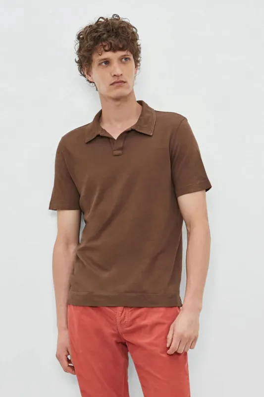Aruba Polo Shirt Pecan (Final Sale) sold by Curio