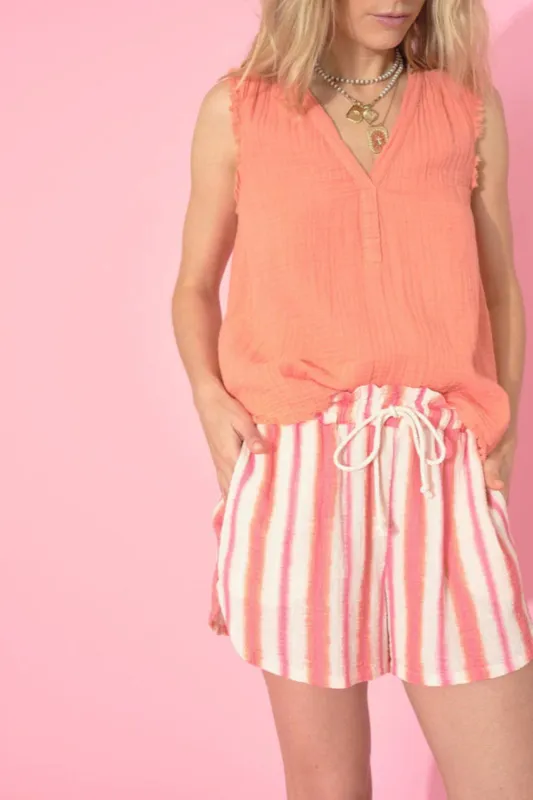 Starla Shorts Sunset Pink (Final Sale) sold by Curio