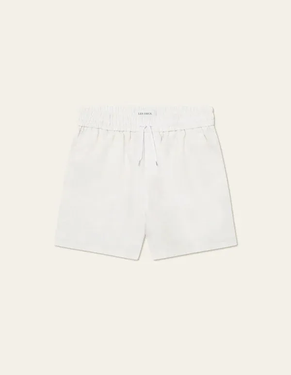 Otto Linen Shorts White (Final Sale) sold by Curio product image thumbnail 4
