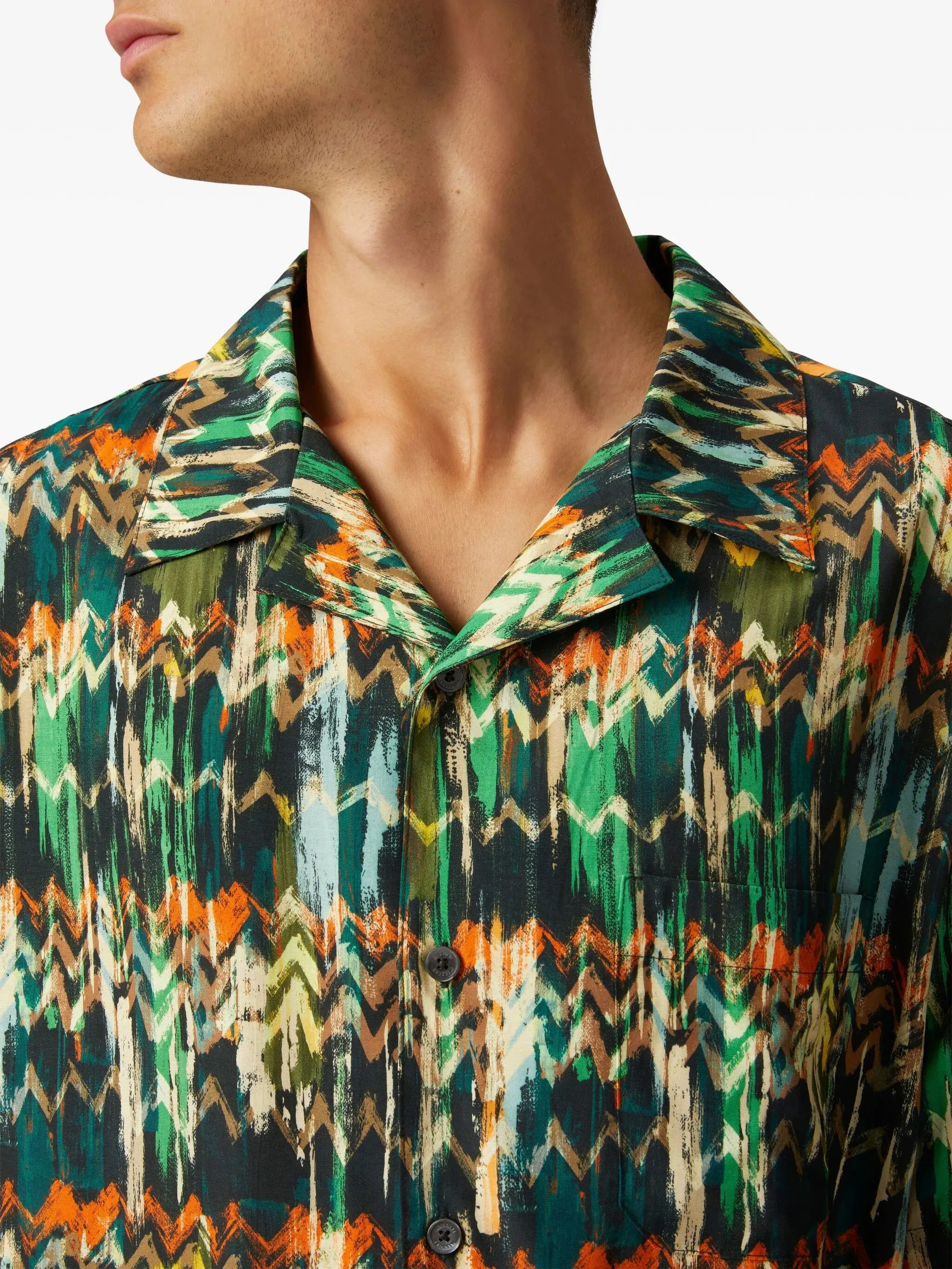 Short Sleeve Shirt Green Multi (Final Sale) sold by Curio product image thumbnail 4