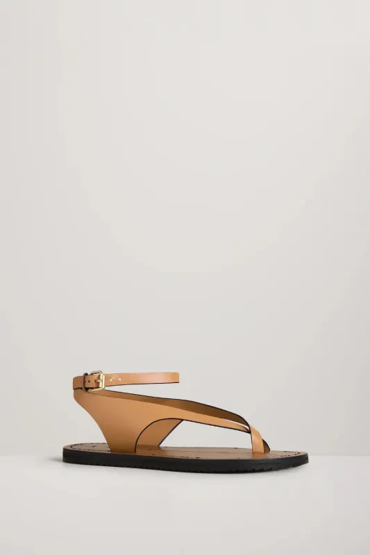 The Millar Sandal Deep Tan (Final Sale) sold by Curio