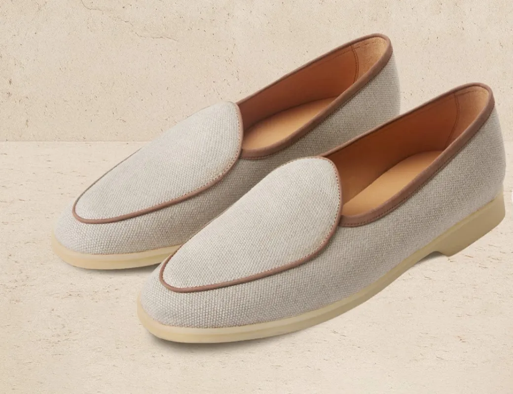 Stride (Natural Sole)Vachette Linen sold by Curio