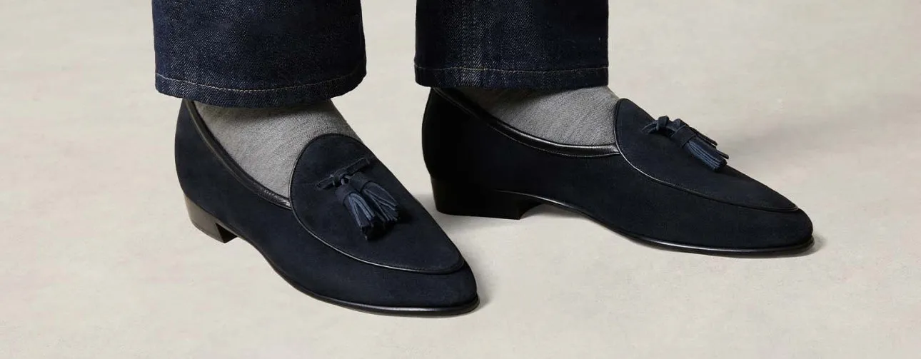 Sagan classic Tassels (unlined) Midnight Navy sold by Curio product image thumbnail 2