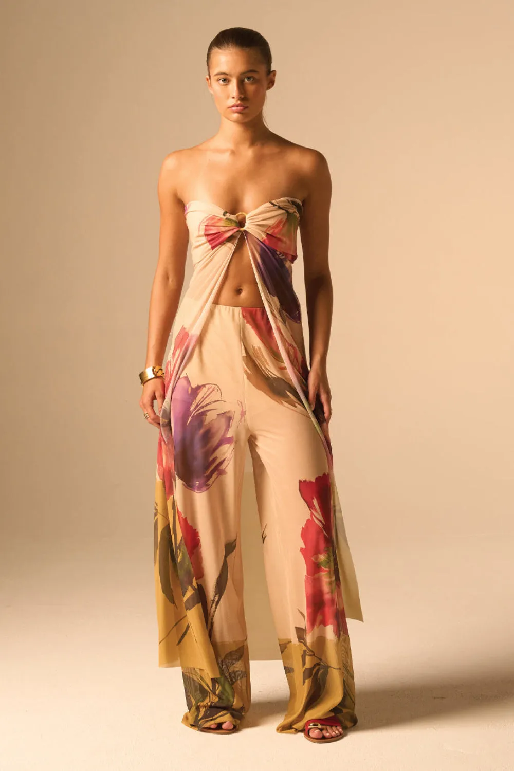 Coast Pant Floral Multi sold by Curio