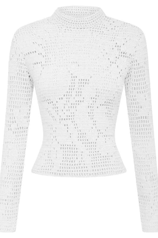 Vera Top White sold by Curio