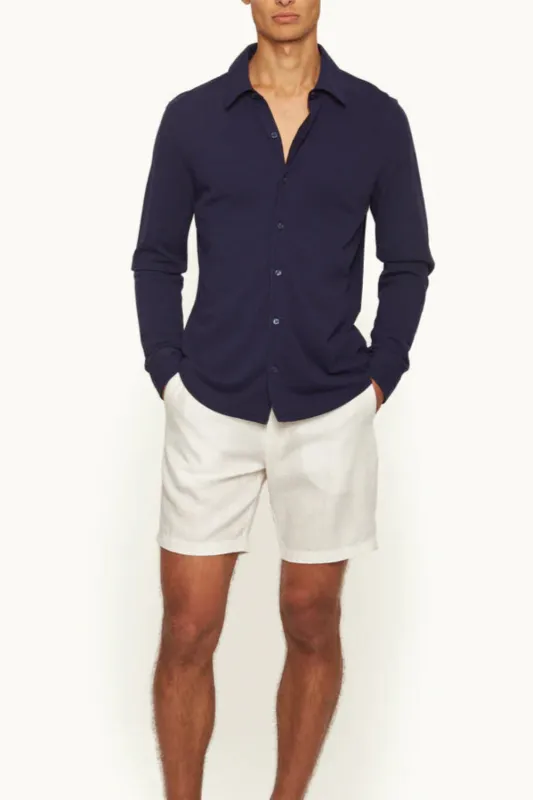 Giles Pique GD Deep Ink Blue sold by Curio