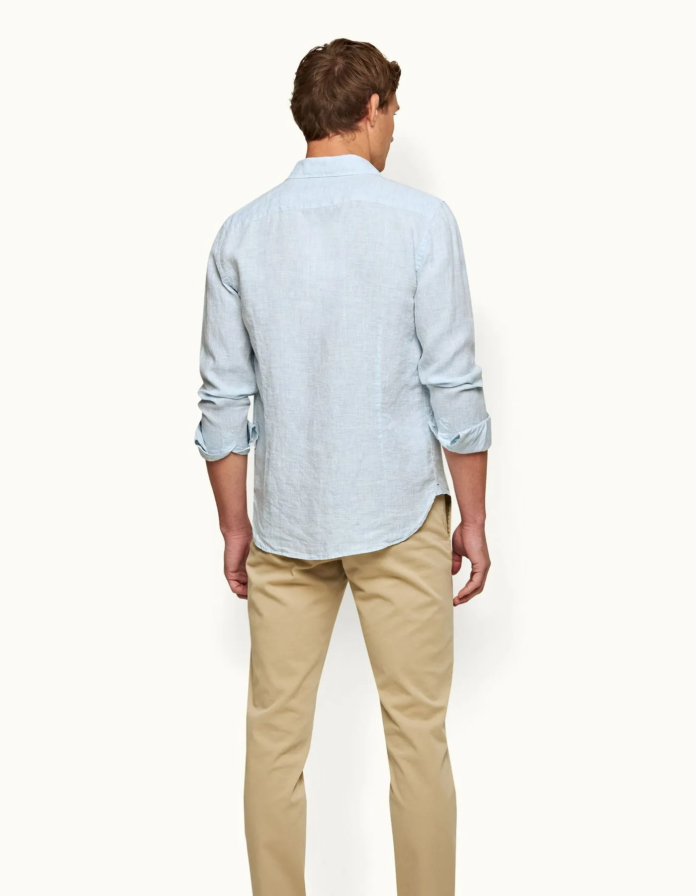 Giles Linen CLS II Shirt Pale Blue-White sold by Curio product image thumbnail 2