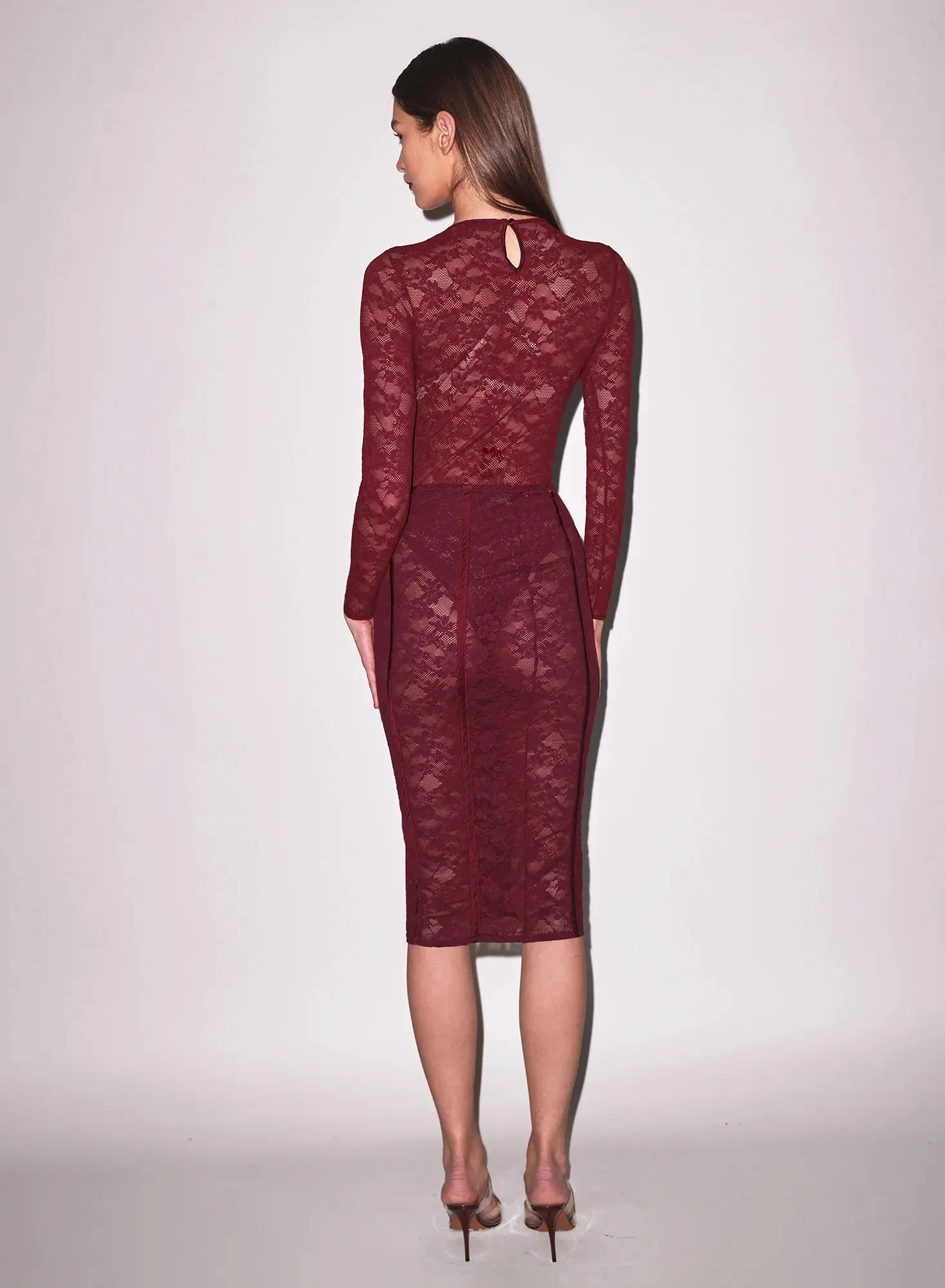 Le Stretch Lace Pencil Skirt sold by Curio product image thumbnail 4