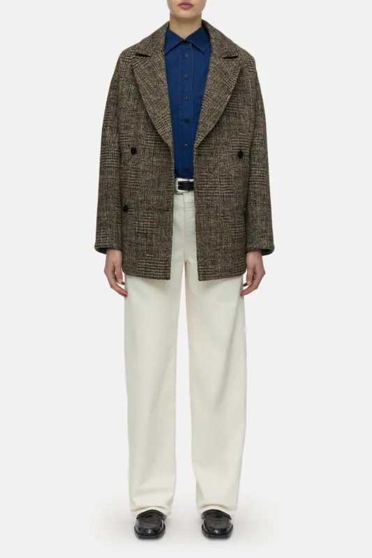 Double Breasted Coat Multi Color sold by Curio