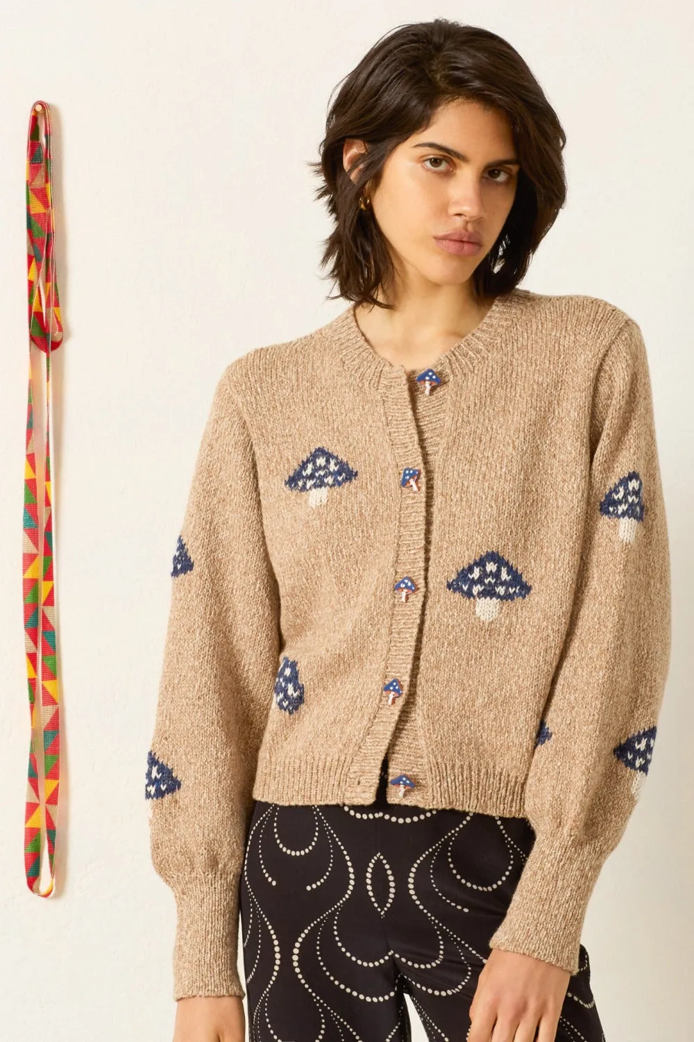 Sammi Champignon Knit Cardigan sold by Curio