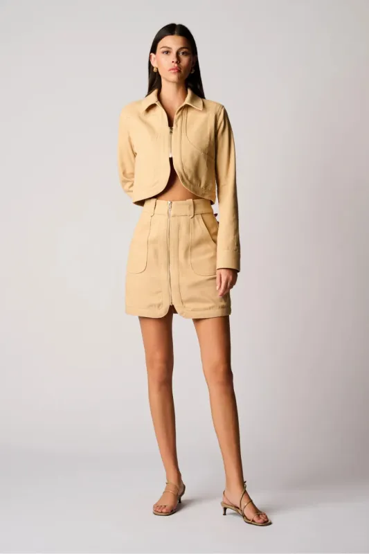 Lucia Jacket in Twill sold by Curio