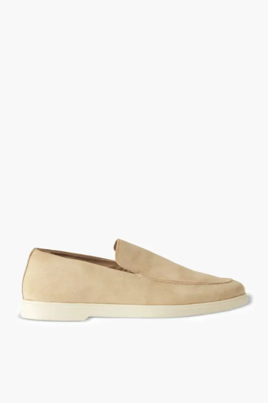 Miguel Suede Loafers Sand sold by Curio