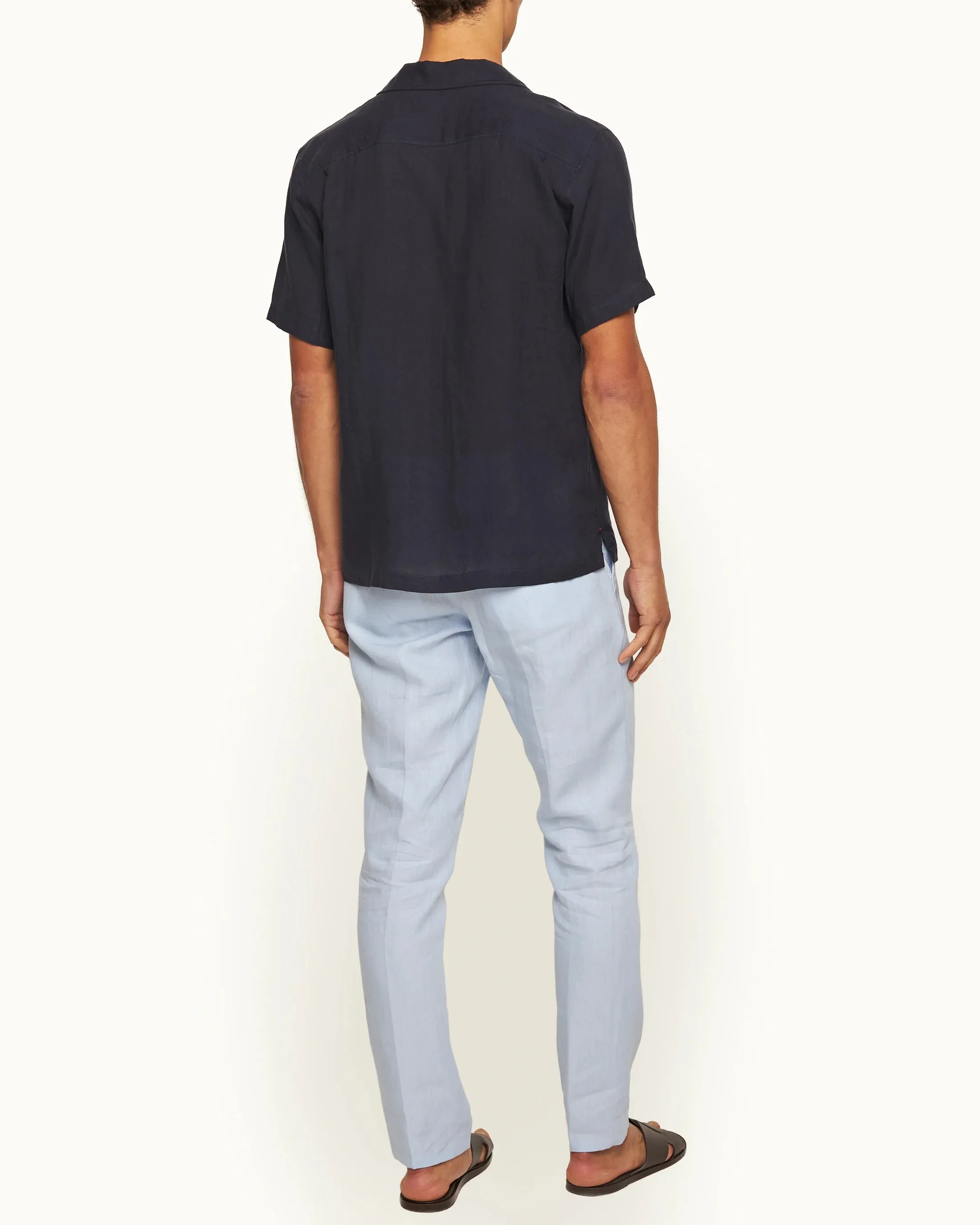 Griffon Italian Linen Springwater Blue Pant sold by Curio product image thumbnail 2