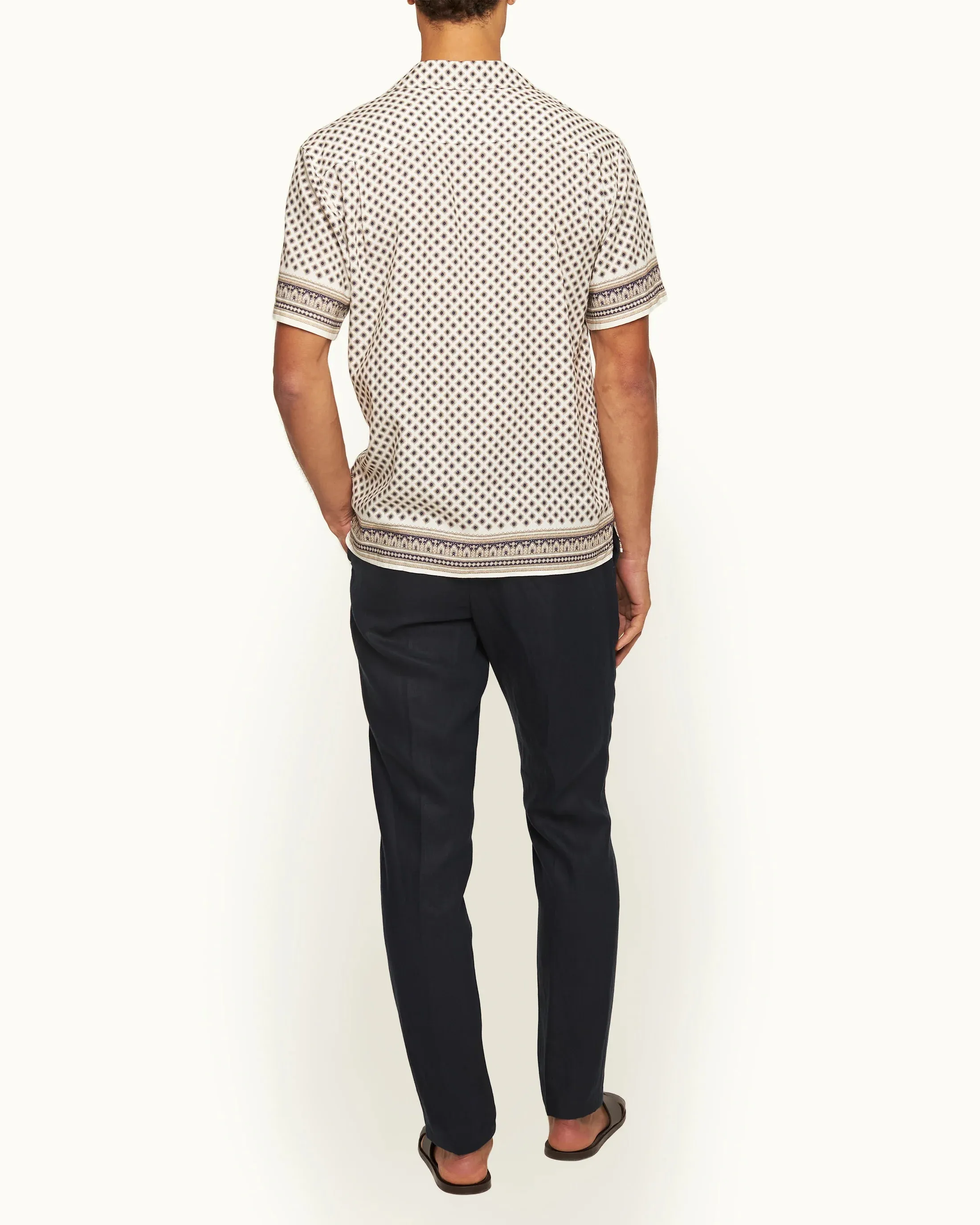 Griffon Italian Linen Night Iris Pant sold by Curio product image thumbnail 2